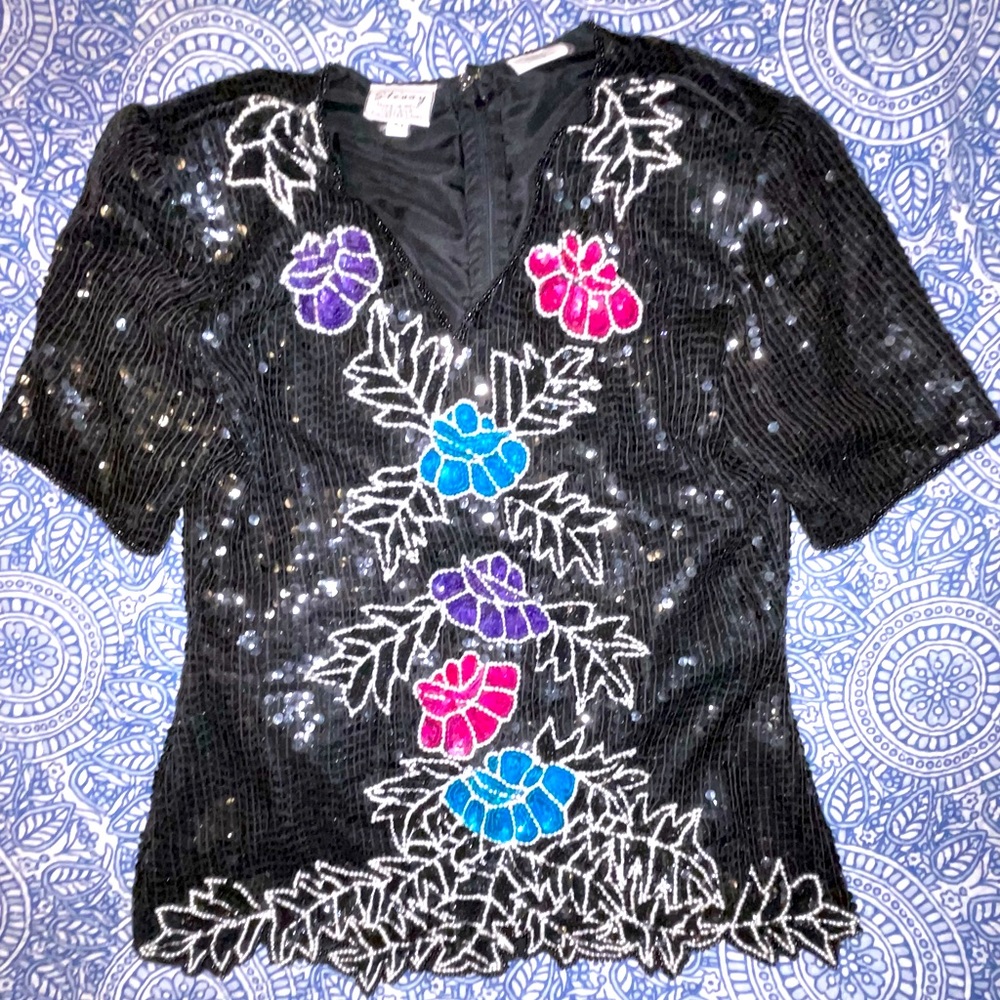 Stenay Vintage Beaded top 🖤